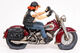 Karikatur "Motorbike", Kunstguss handbemalt von Guillermo Forchino