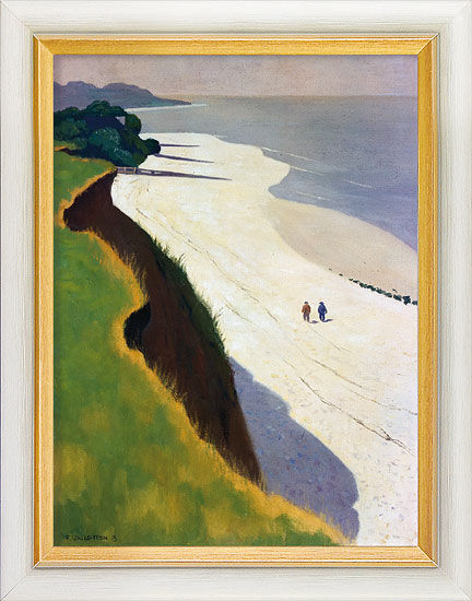 Bild "La Falaise de la Grève Blanche" (1913), inramad av Felix Vallotton