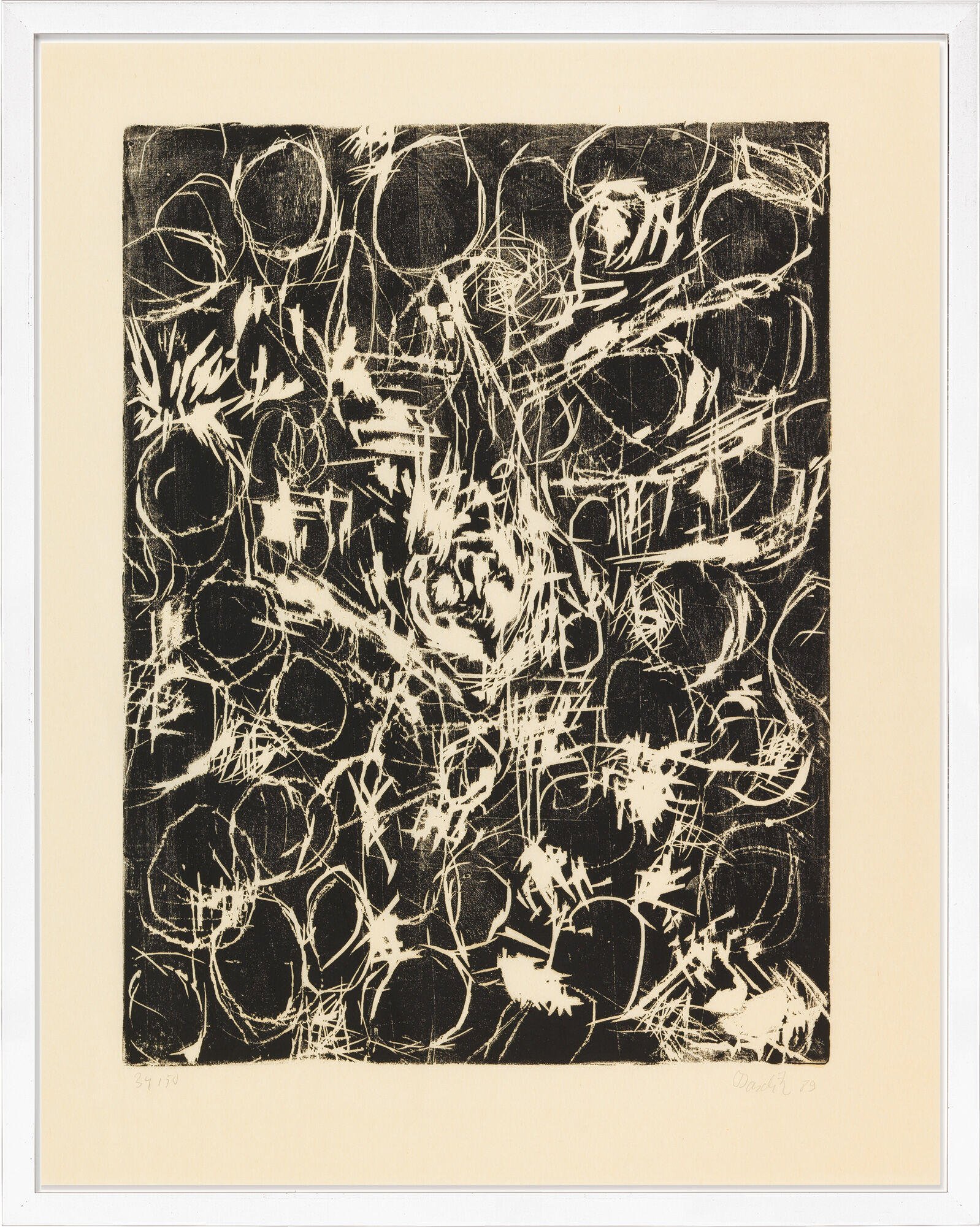 Picture "Black Cloth III" (1985/89) by Georg Baselitz