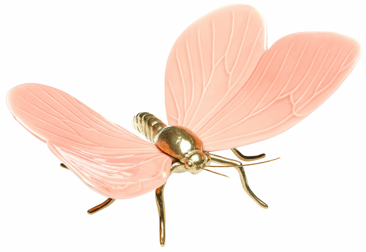 Figurine en céramique "Papillon", version rose