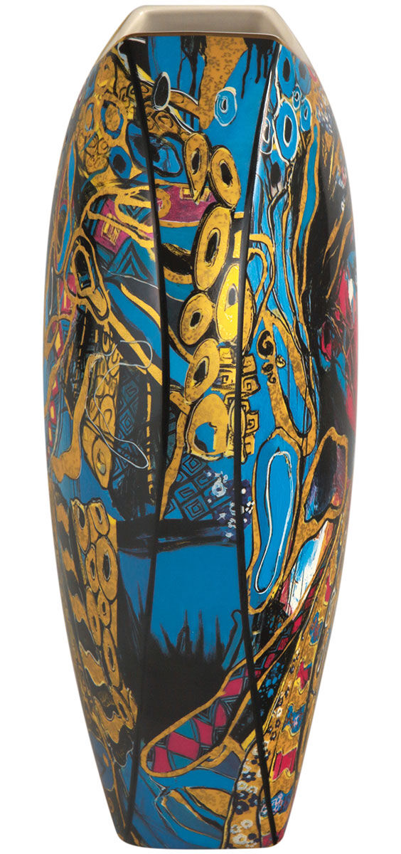 Porzellanvase "Aphrodite" mit Golddekor von Lana Frey