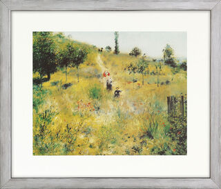 Bild "Ansteigender Weg" (1876/77), gerahmt