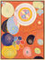 Obraz "Dziesięciu największych, nr 3, Wiek młodości" (Hilma af Klint, 1907), wersja oprawiona w ramę naturalną