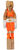 Escultura de madera "Boxer Neon Orange" (2024) (Pieza original / única)