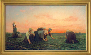Picture "The Women Weeders" (1868), framed