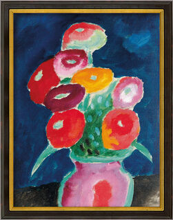 Picture "Flowers in a Vase" (1918), framed by Alexej von Jawlensky