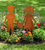 Statue de jardin / silhouette "Frères et sœurs de cœur"