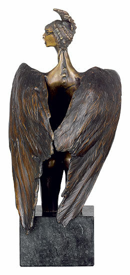Sculpture "Siren", bronze by Nikolay Anev