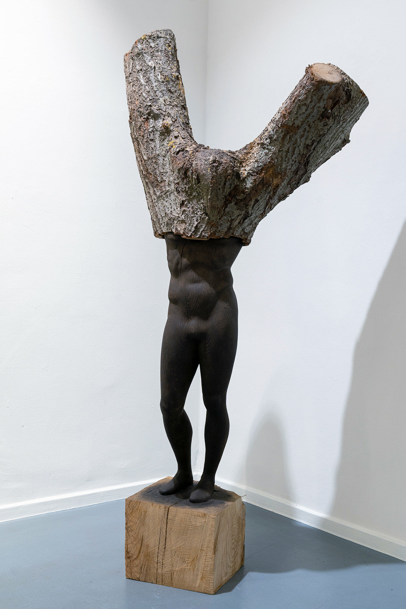 Sculpture "Untitled" (2020) (Unique piece), wood by Edvardas Racevicius