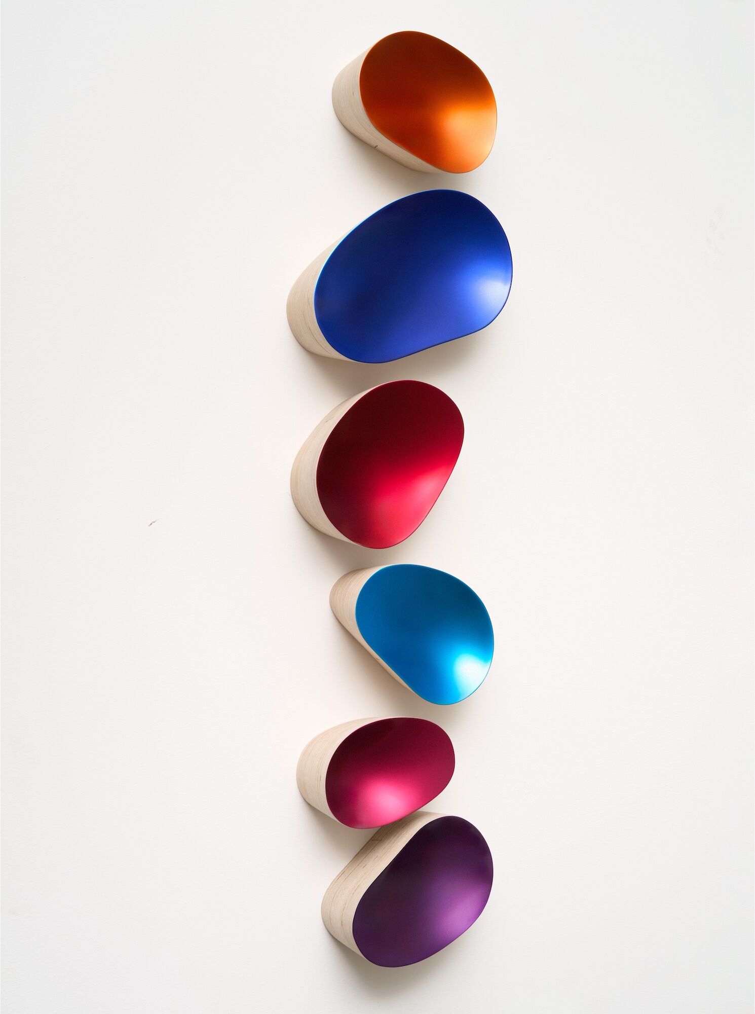Objects "Wall Installation (Coloured Lakes III)" (2026) (Unique piece) by Willi Siber