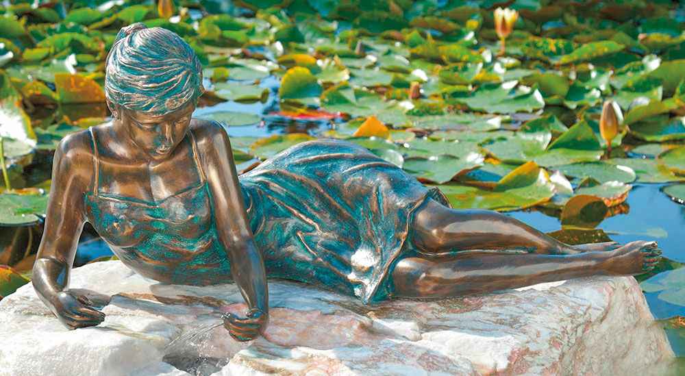 Garden sculpture / gargoyle "Sabina" (without stone), bronze