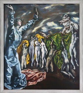 Bild "Die Öffnung des fünften Siegels" (1608-1614), gerahmt