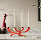 4-arm candle holder "Nordic Light" (flexible, without candles), red version by Design House Stockholm