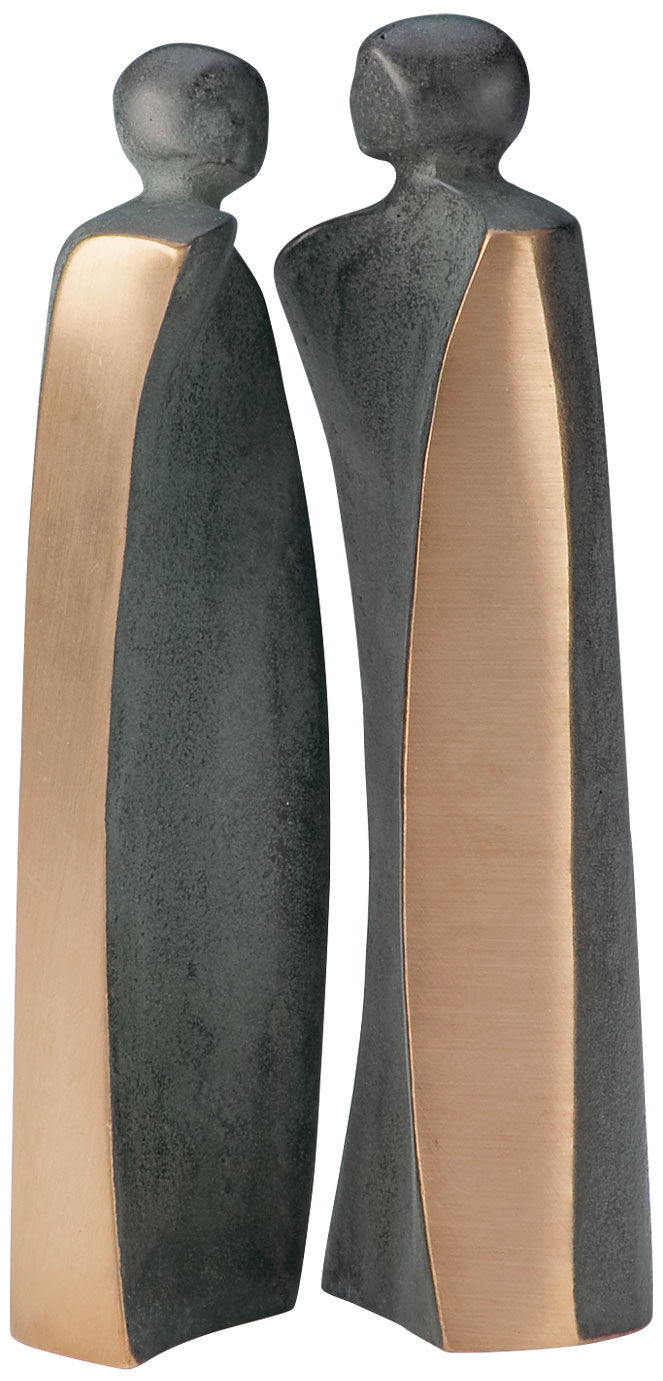 Ensemble de scuptures en deux parties « Unity », bronze de Luise Kött-Gärtner