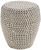 Tabouret / table d'appoint "Dot stool silver"