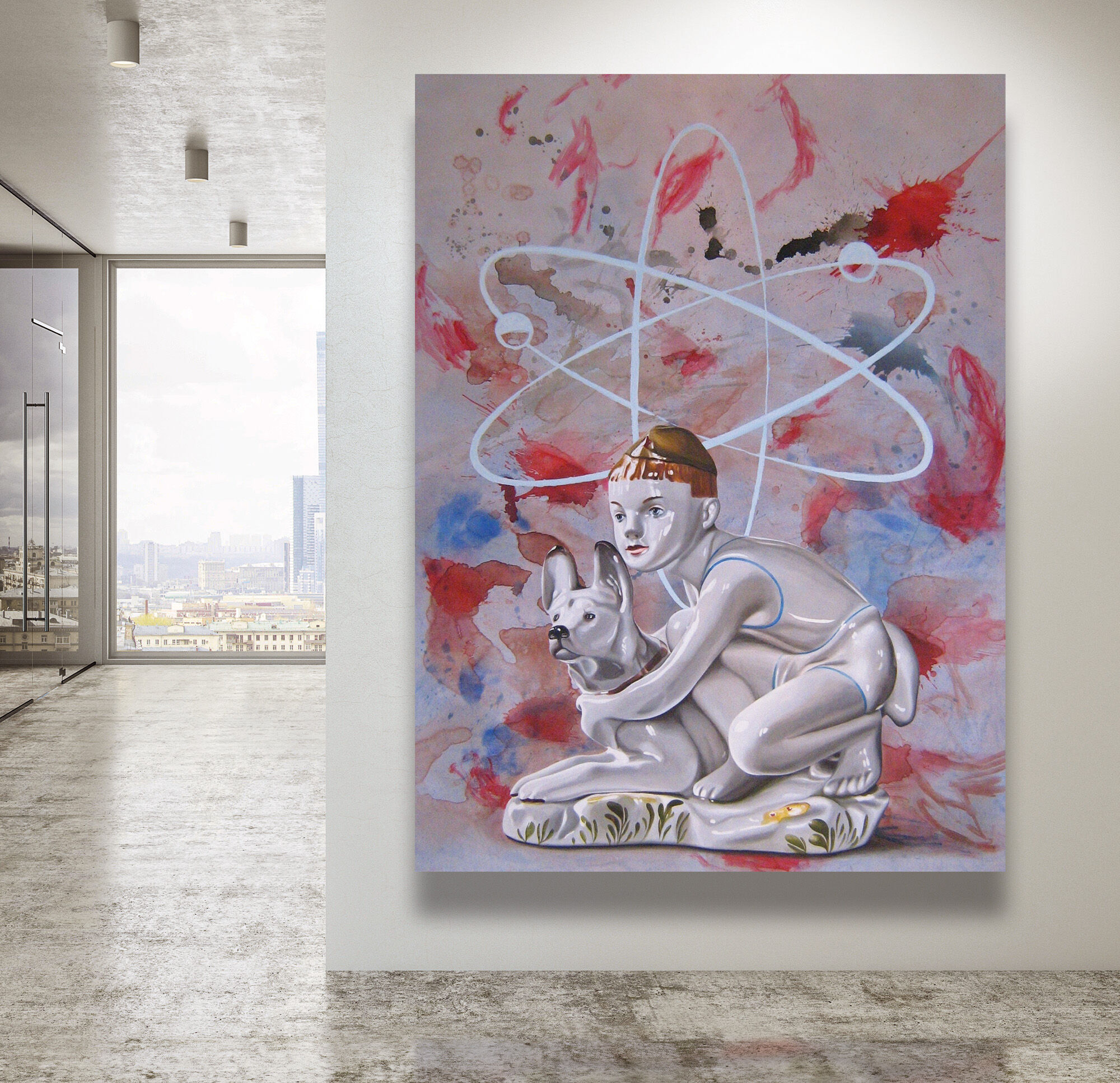 Picture "Young Pioneers" (Boy/Dog) (2011) (Unique piece) by Andreas Amrhein