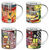 Set of 4 mugs "Magic Mugs 2021", porcelain