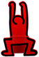 Silla infantil "Keith Haring", versión roja