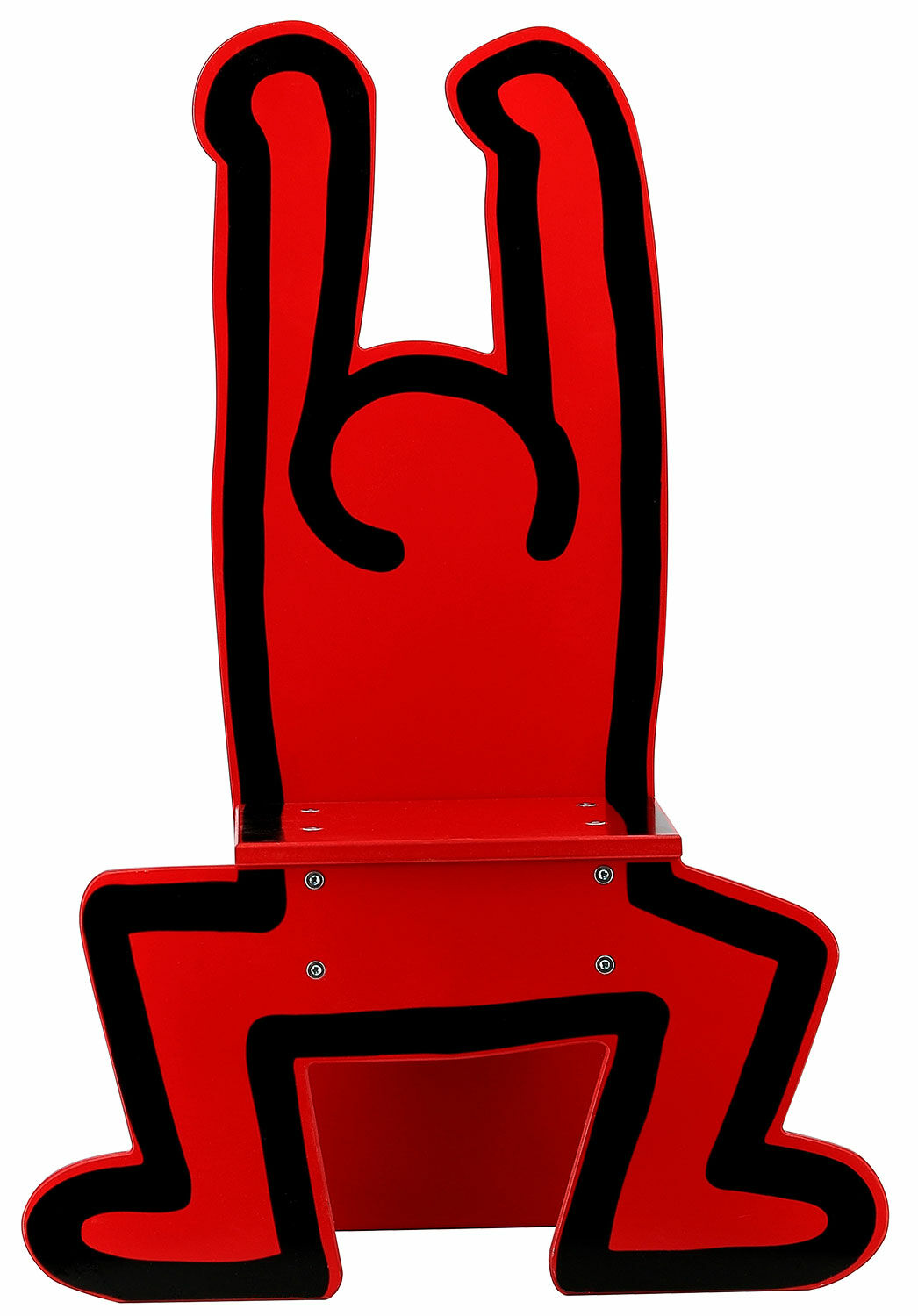 Children's chair "Keith Haring", red version