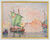 Bild "Venedig, die rosa Wolke" (1909), gerahmt