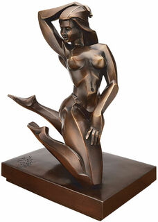 Sculpture "Orchid", bronze