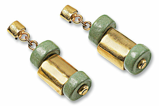 Stud earrings "Tender Green"