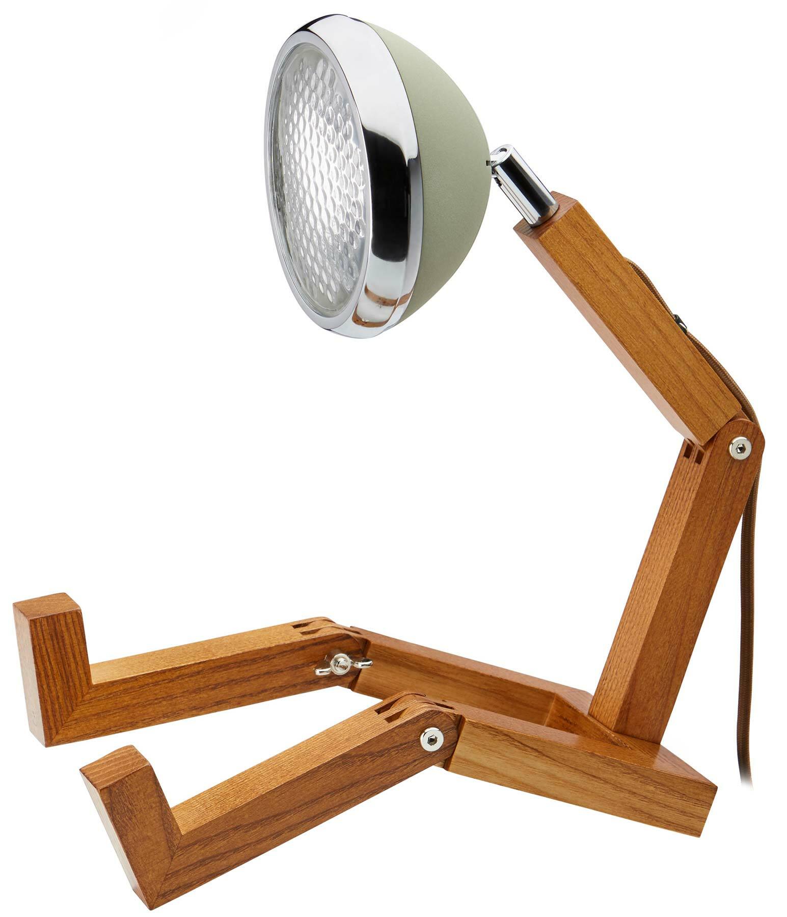 Piffany Copenhagen: Flexible LED-Tischlampe "Mr. Wattson", olivfarbene Version von Piffany Copenhagen