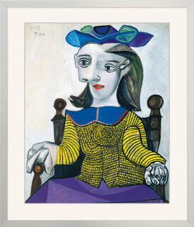 Bild "Der gelbe Pullover" (1939), gerahmt von Pablo Picasso