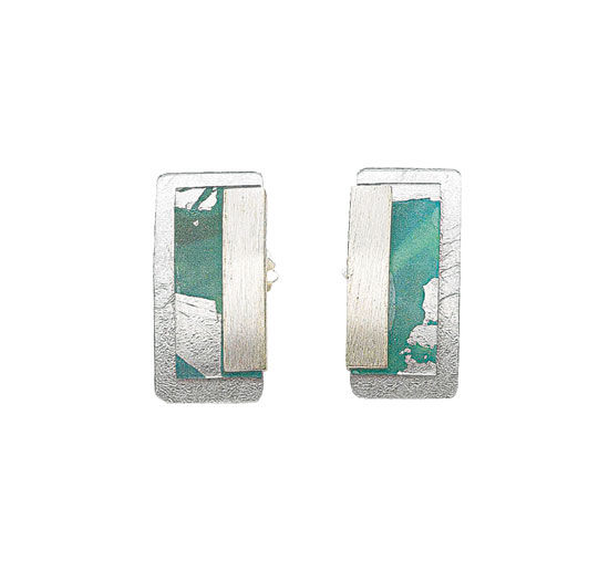Stud earrings "Aqua" by Kreuchauff-Design