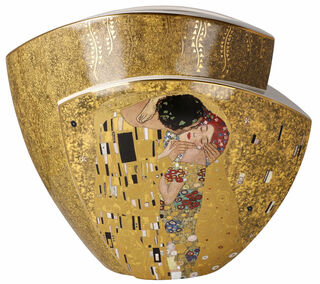 Double-sided porcelain vase "The Kiss / Adele Bloch-Bauer" with gold decoration