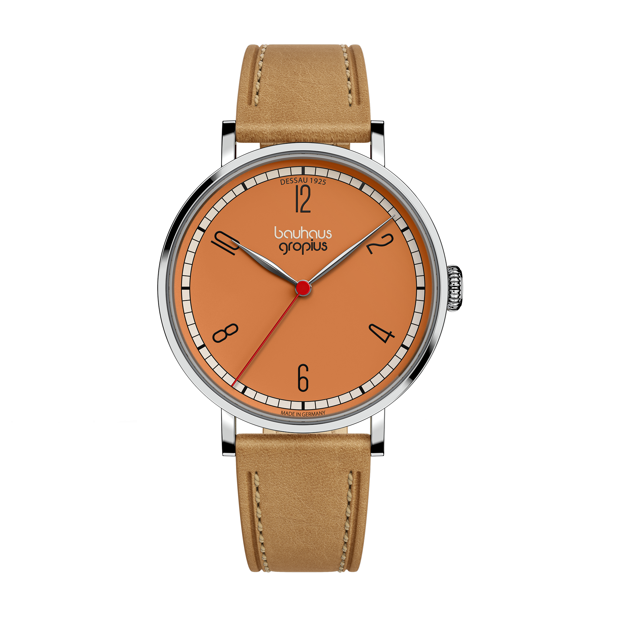 Bauhaus Walter Gropius wristwatch "Dessau 1925" – Made in Germany – Sapphire crystal – 38mm