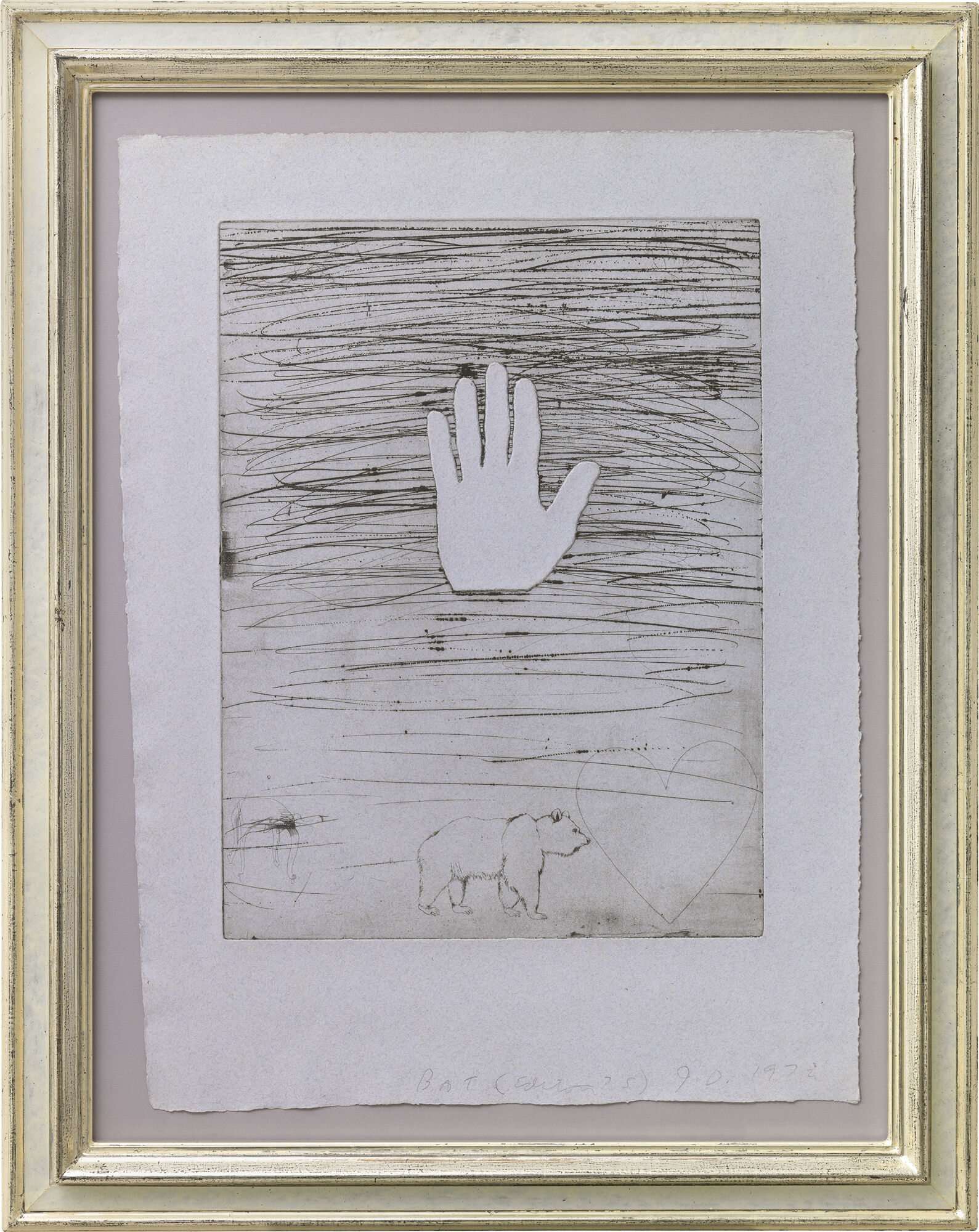 Picture "Hand" (1972) by Jim Dine