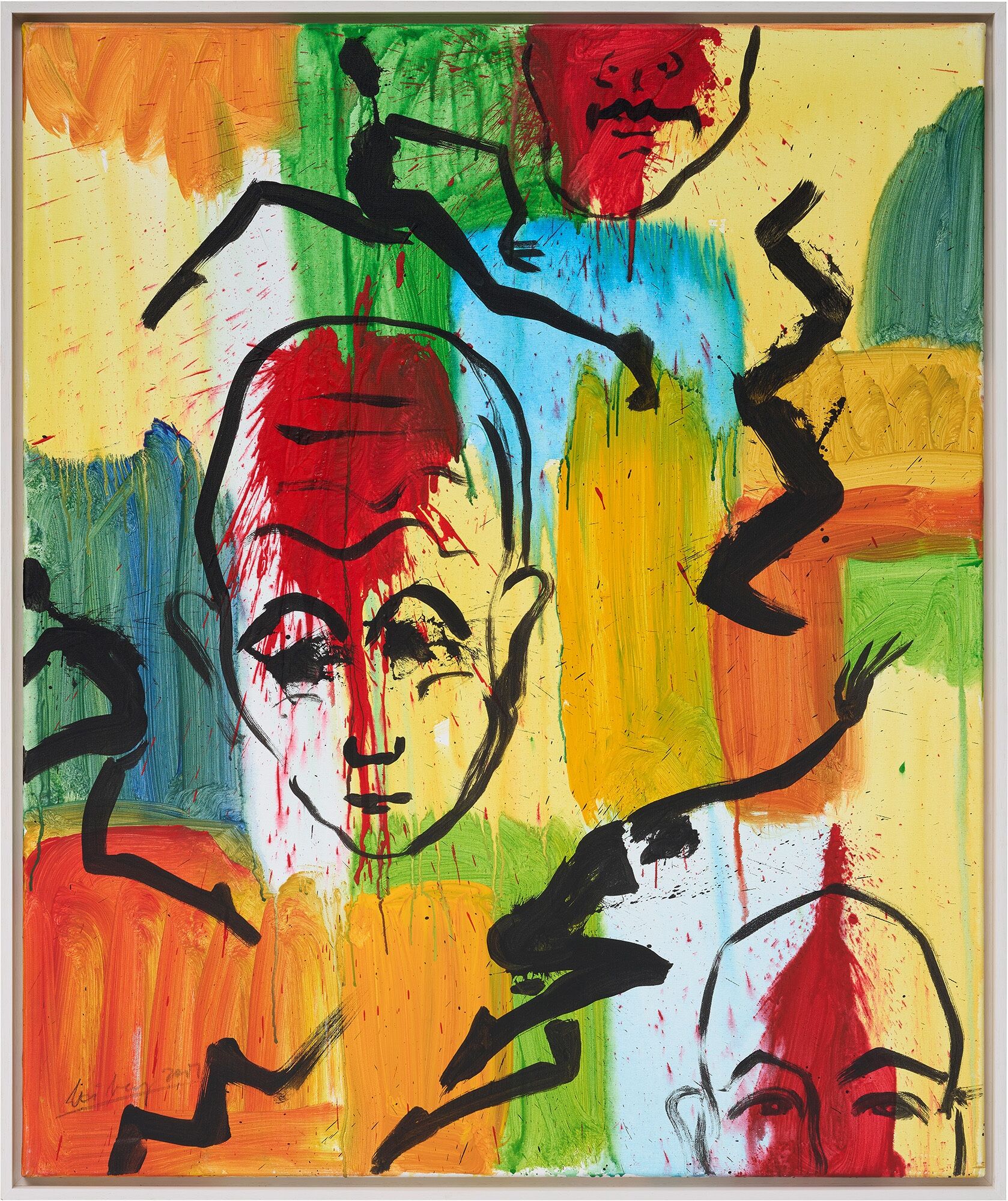 Quadro "Pensieroso nonostante la distrazione" (2001) (pezzo unico) di Helge Leiberg