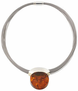 Amber necklace "Gaia"