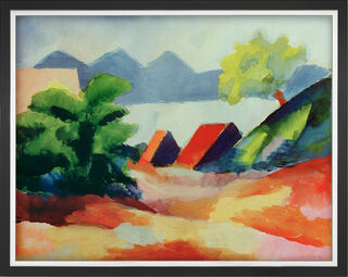 Picture "At Lake Thun I" (1913), framed