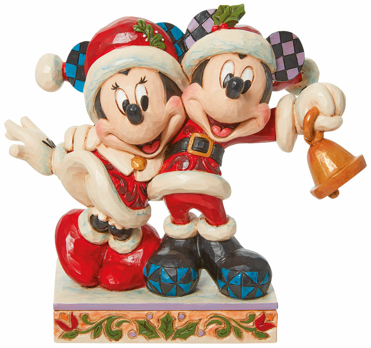 Sculpture "Minnie et Mickey avec des cloches", fonte von Jim Shore