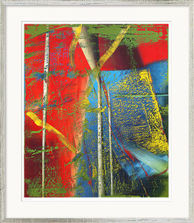 Bild "Abstrakt bild - Juno" (1983), silverfärgad inramad version