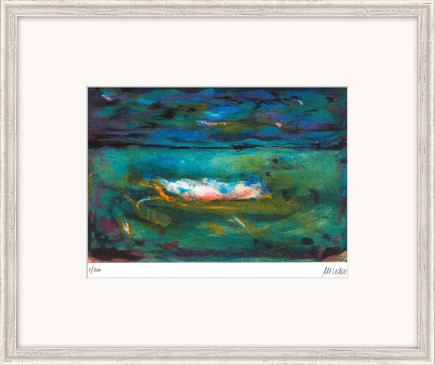 Billede "View into the Distance" (2018), indrammet af Armin Mueller-Stahl