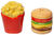 Peper- en zoutstel "Burger and Fries", keramiek