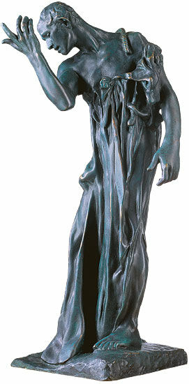 Beeldhouwwerk "Pierre de Wissant", bronzen versie von Auguste Rodin