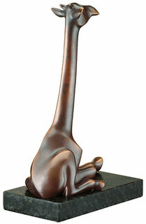 Sculptuur "De Giraf", brons von Evert den Hartog