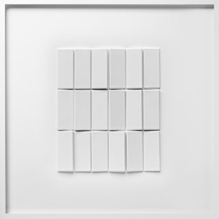 Tableau "Le mur blanc" (2022) (Pièce unique) von Mandy Wiesener