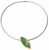 Necklace "Ellipse", green version
