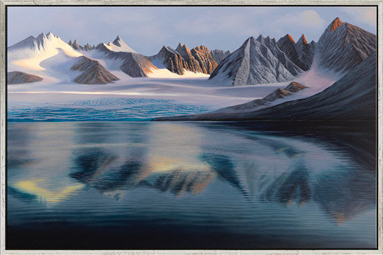 Picture "Glacial Lake" (2012), framed by Michael Krähmer
