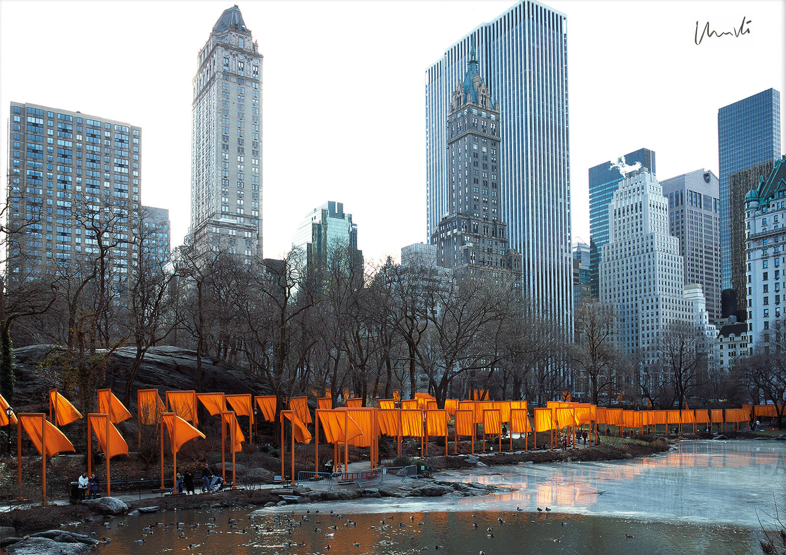 Bild "The Gates Foto 50", ungerahmt von Christo und Jeanne-Claude