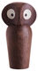 Holzfigur "Eule dunkelbraun" (klein, Höhe 12 cm) - Design Paul Anker Hansen von ArchitectMade