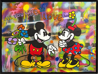 Bild "All You Need Is Love" (2026) (Original / Unikat), gerahmt