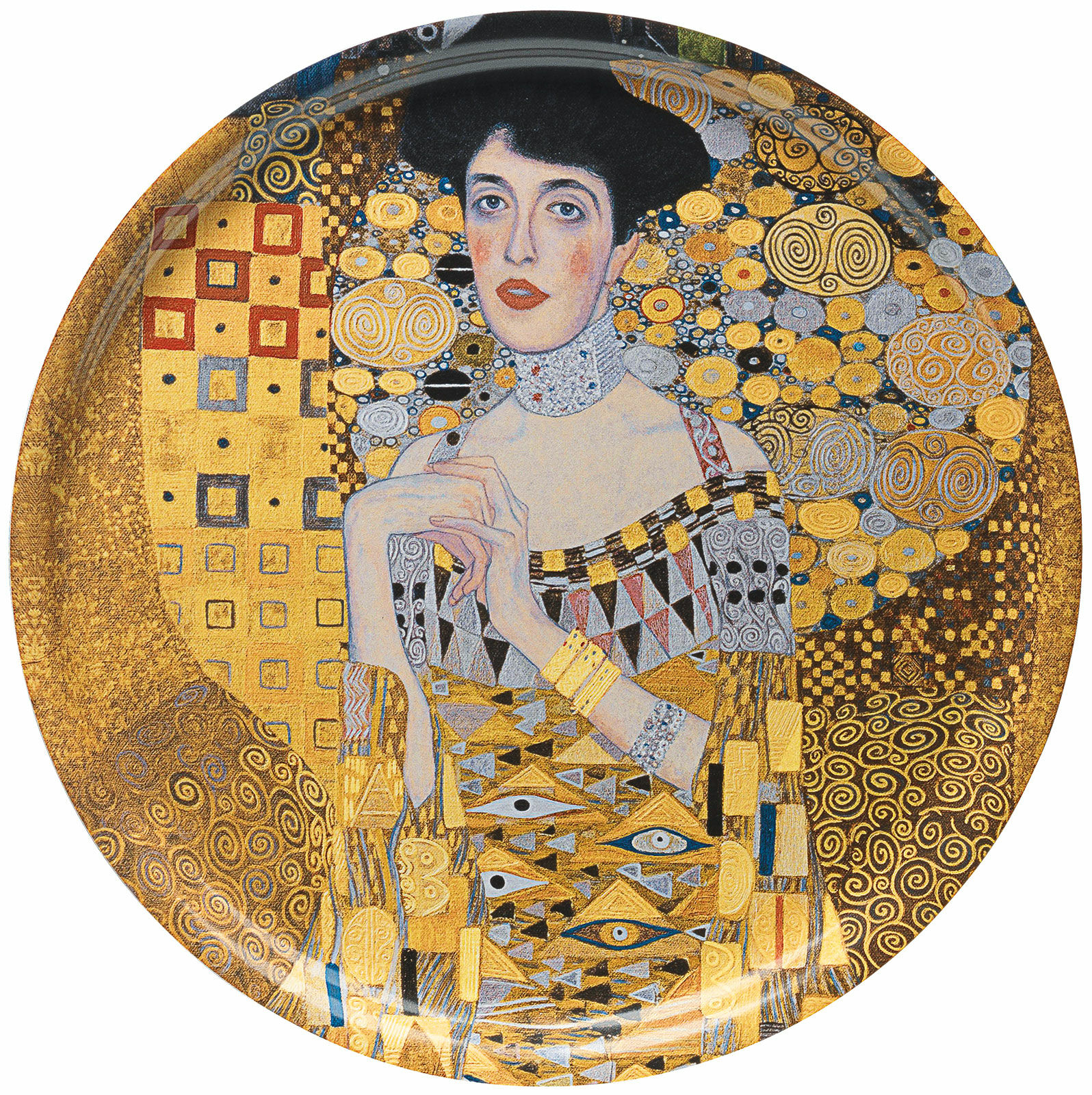 Plateau en bois "Adele Bloch-Bauer" von Gustav Klimt