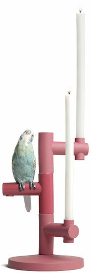 Candlestick "Parrot Star", hand-painted - Design Alfredo Llorens by Lladró