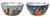 Ensemble de 2 bols en porcelaine avec motifs d'artistes "My New York City"
